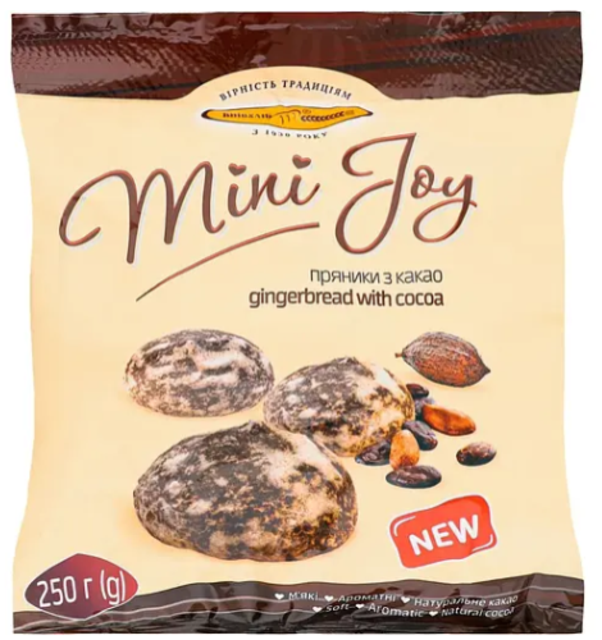 Пряники Київхліб Mini Joy з какао 250 г